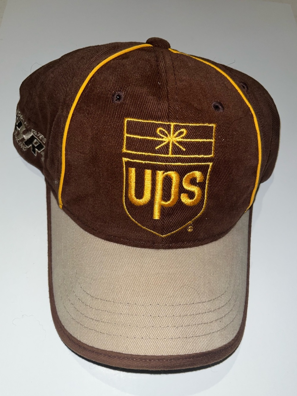 UPS Nascar Robert Yates #88 Brown & Tan Logo Adjustable Hat Cap
